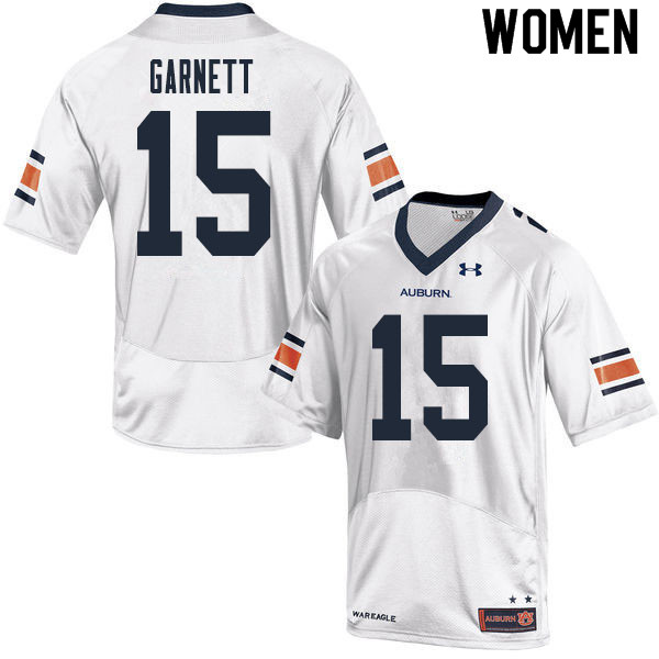 Auburn Tigers Women's Chayil Garnett #15 White Under Armour Stitched College 2020 NCAA Authentic Football Jersey AKW7574QN
